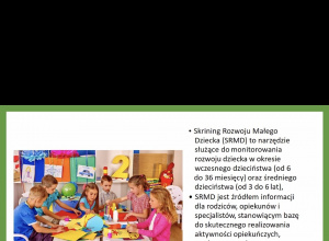 17 marca 2026 r. - spotkanie informacyjno - konsultacyjne Skrining Rozwoju Małego Dziecka (SRMD)